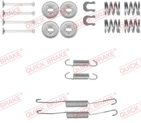 Accessory Kit, brake shoes